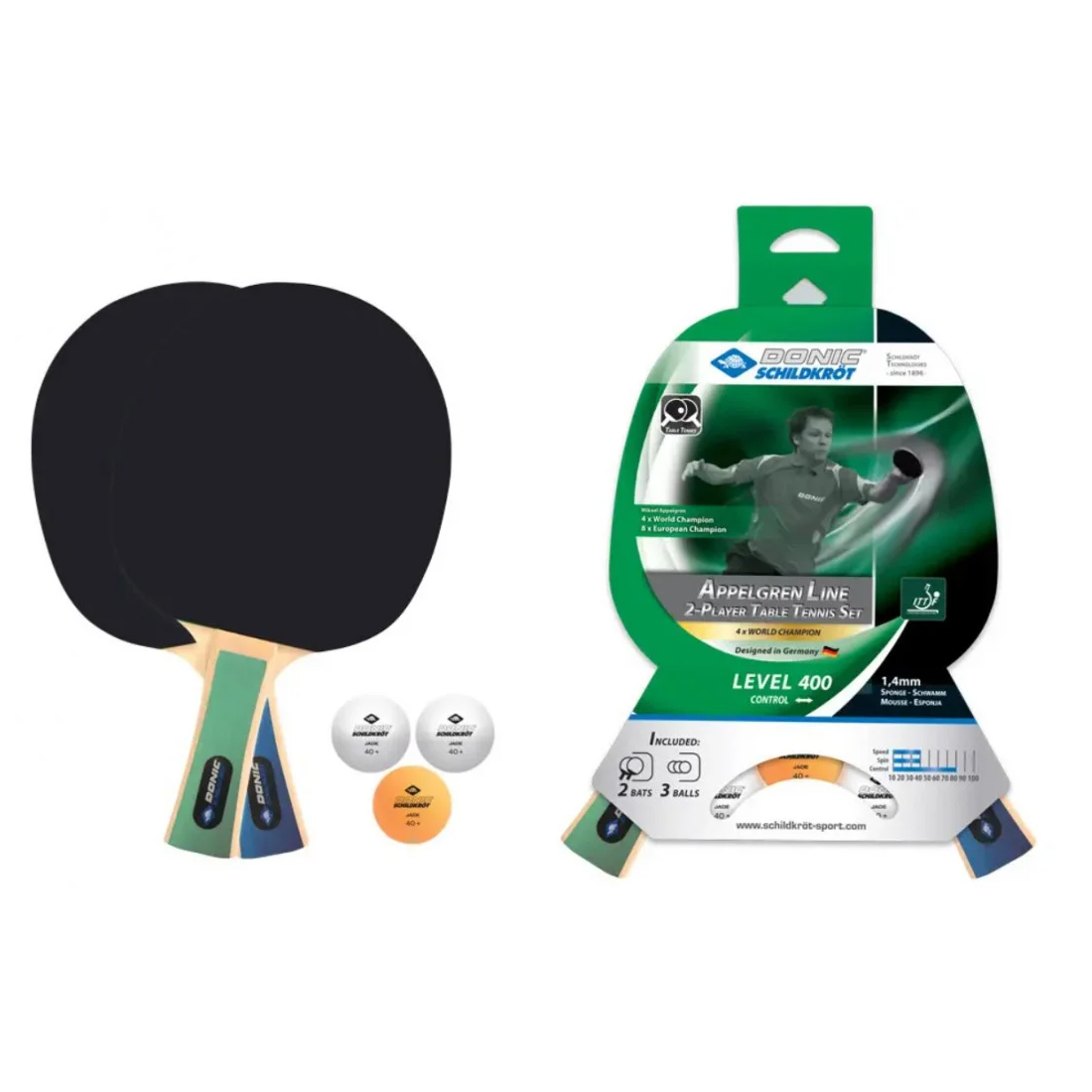 Набір Donic Appelgren 400 2-player set