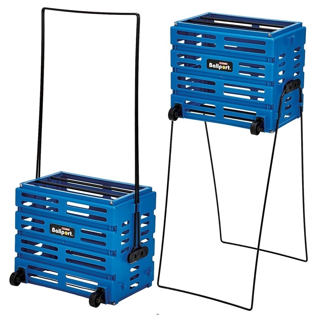Кошик Tourna Unique Ballport Blue на 80 м’ячів з колесами