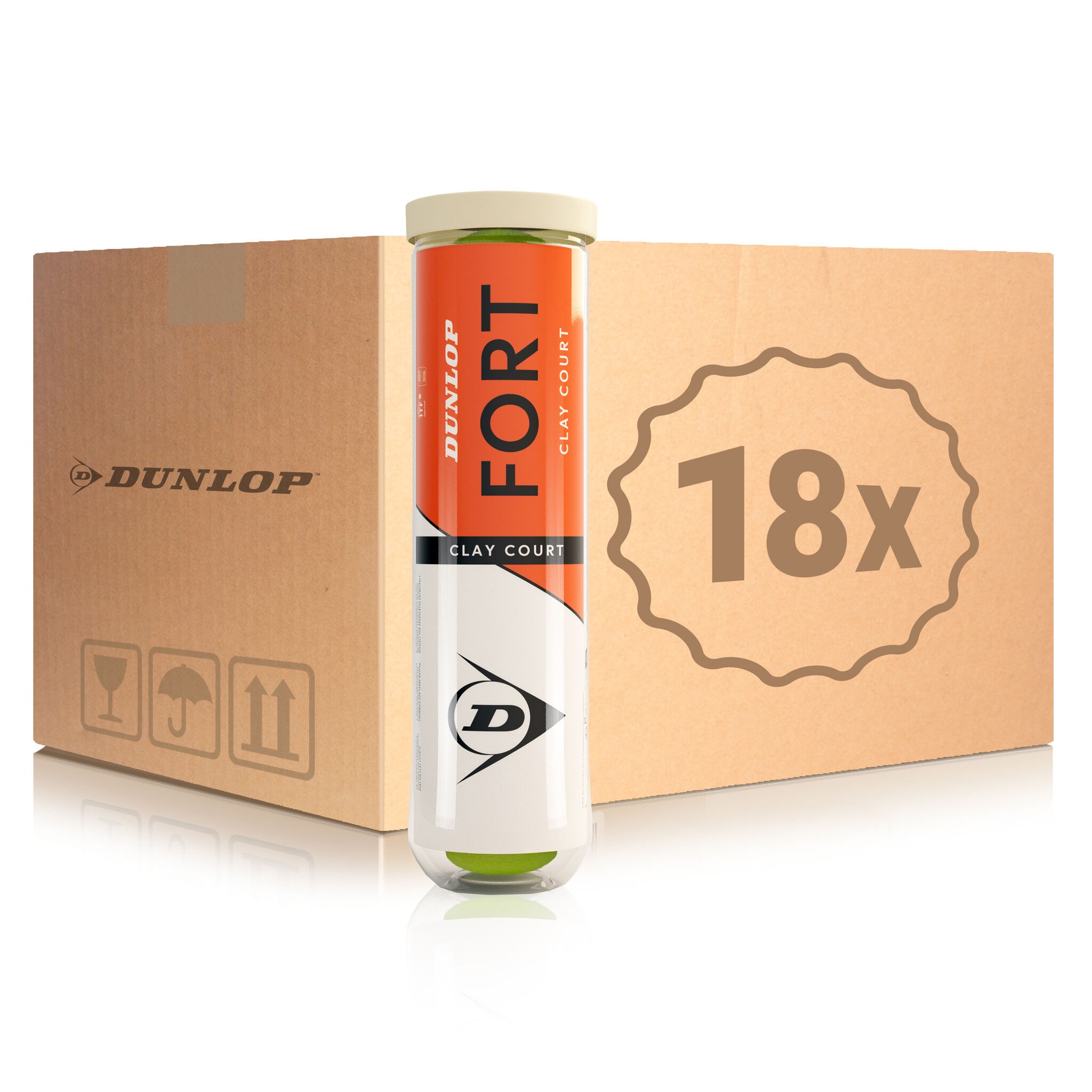 М’ячі тенісні Dunlop Fort Clay Court 4B Box