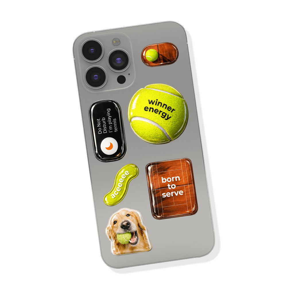 Обʼємний стікерсет tennis.com.ua