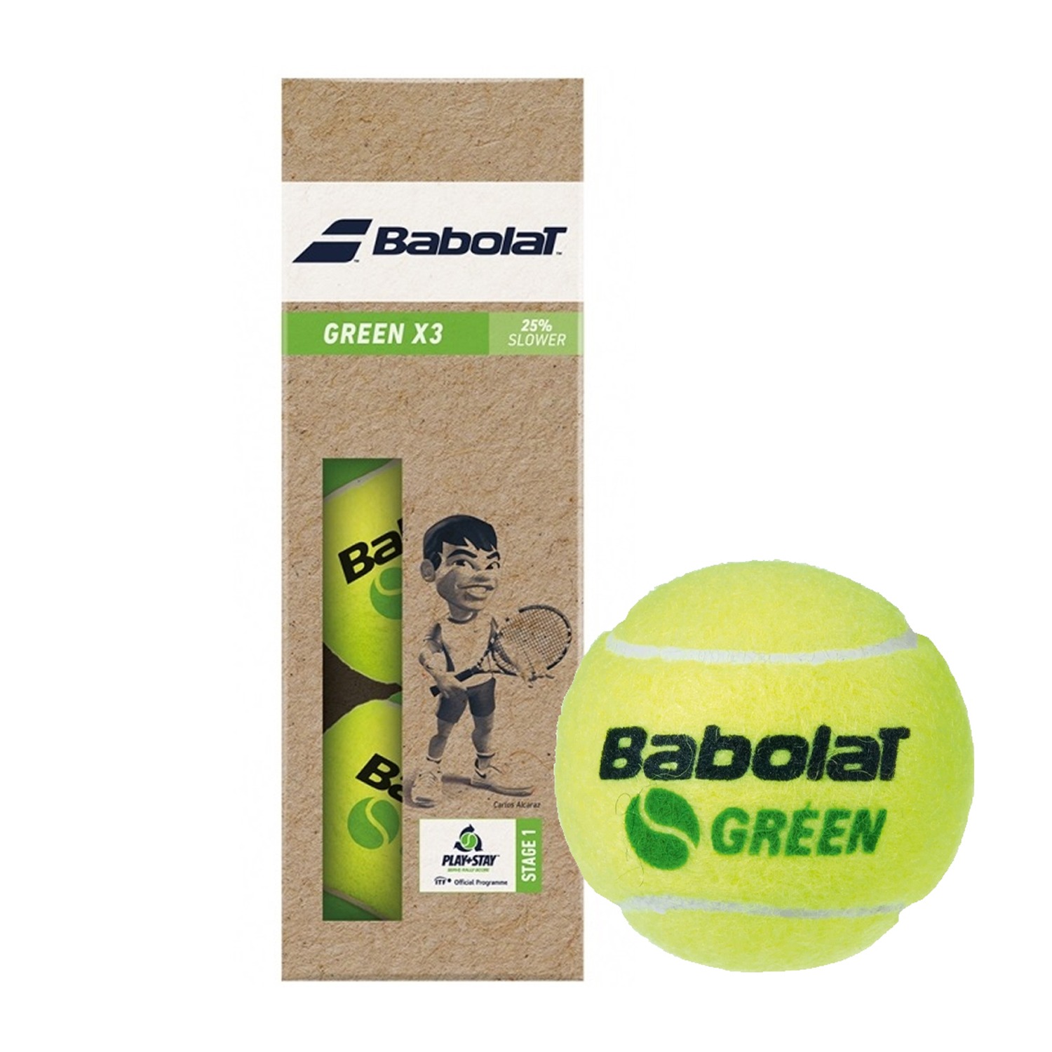 М'ячі тенісні Babolat Green All Court X3