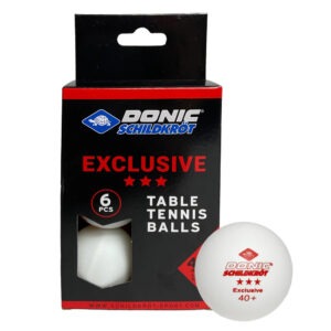 М'ячики Donic Exclusive (Avantgarde) 3* 40+ White (6шт.)