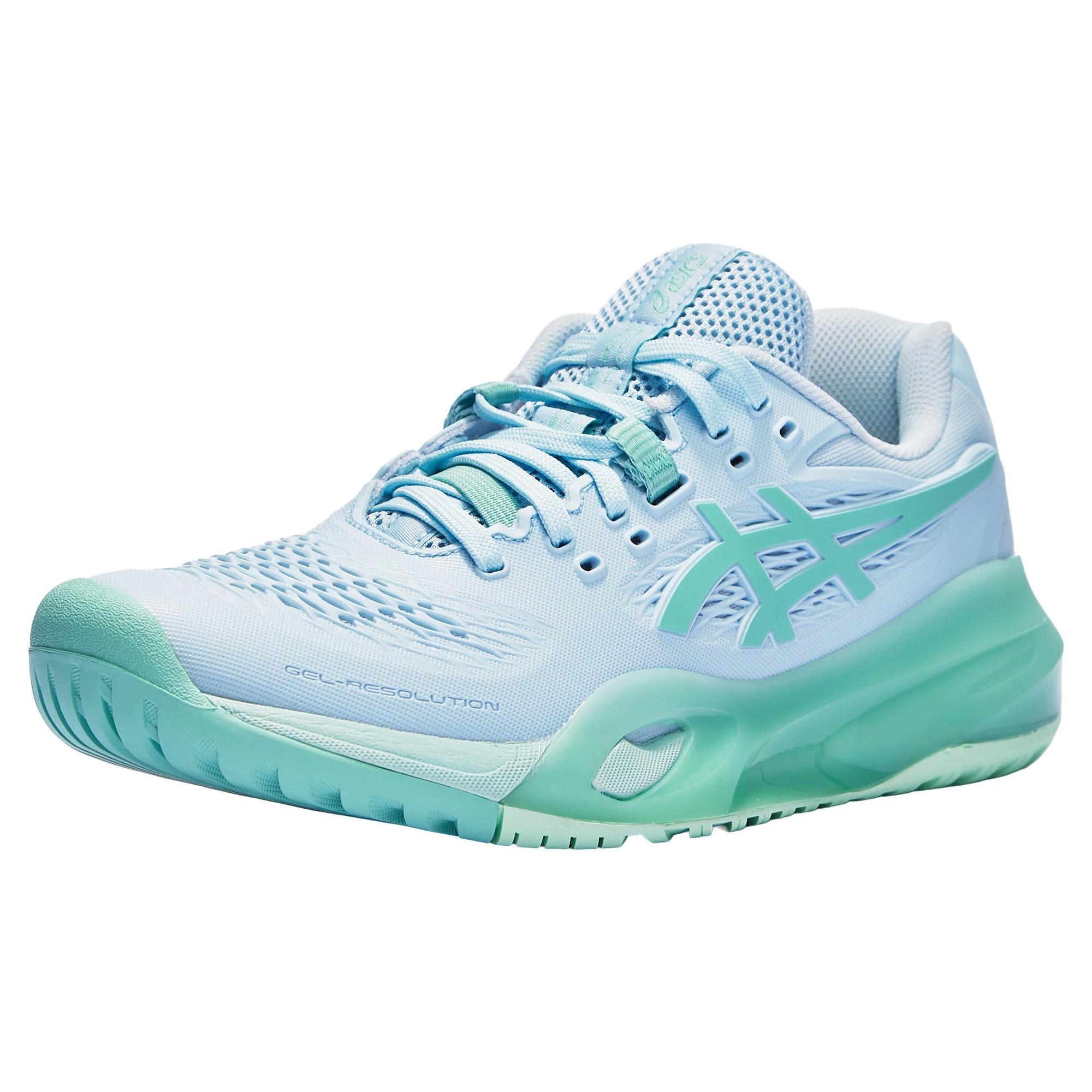 Кроссовки жіночі Asics Gel Resolution X Light Blue/Oasis Green